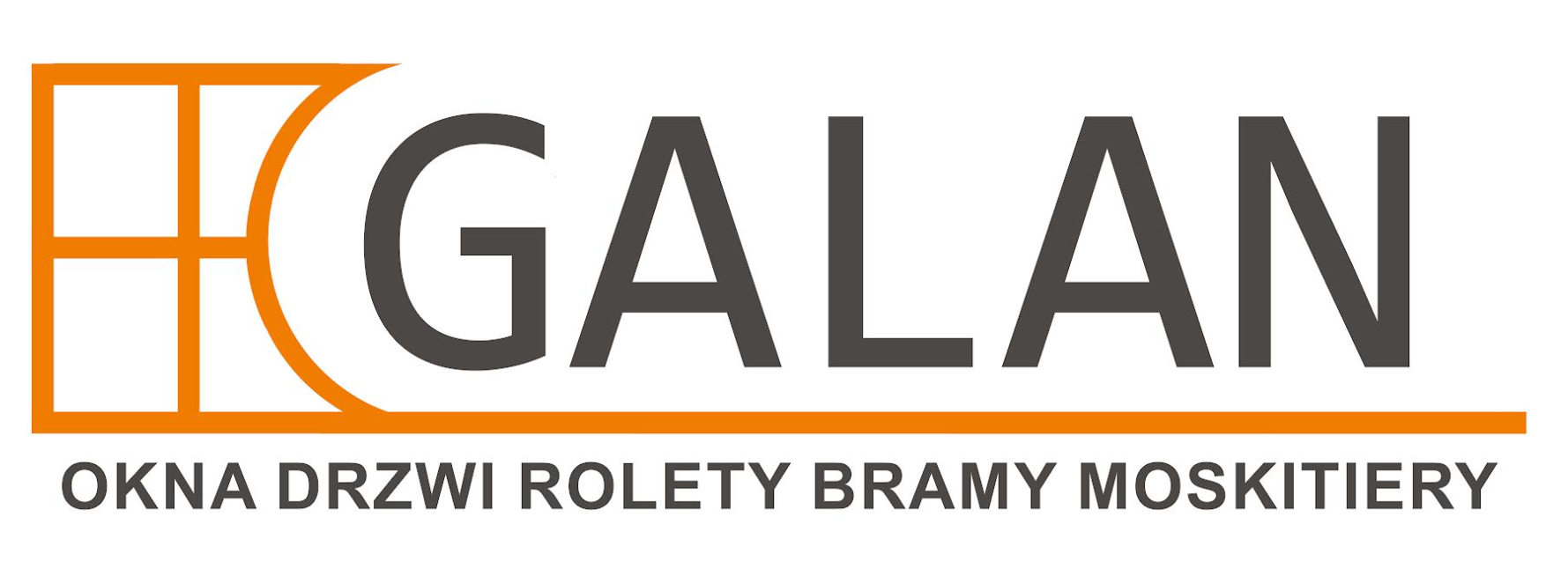 lekko powiększone logo firmy GALAN